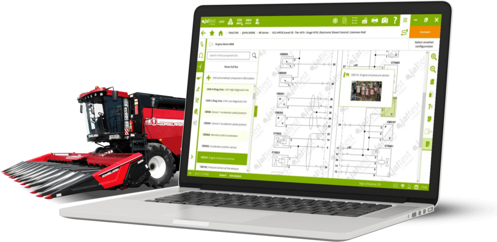 Agricultural equipement repair and maintenance diagnostic services