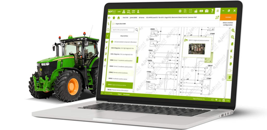 Agricultural equipement repair and maintenance diagnostic services